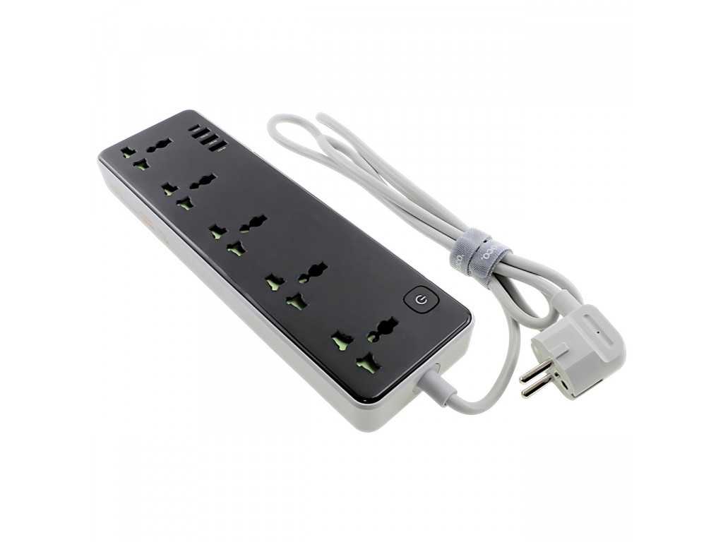 Сеть.Удлинитель HOCO AC13A Talento 5-position socket(1C3A) black 1 Сеть.Удлинитель HOCO AC13A Talento 5-position socket(1C3A) black 1