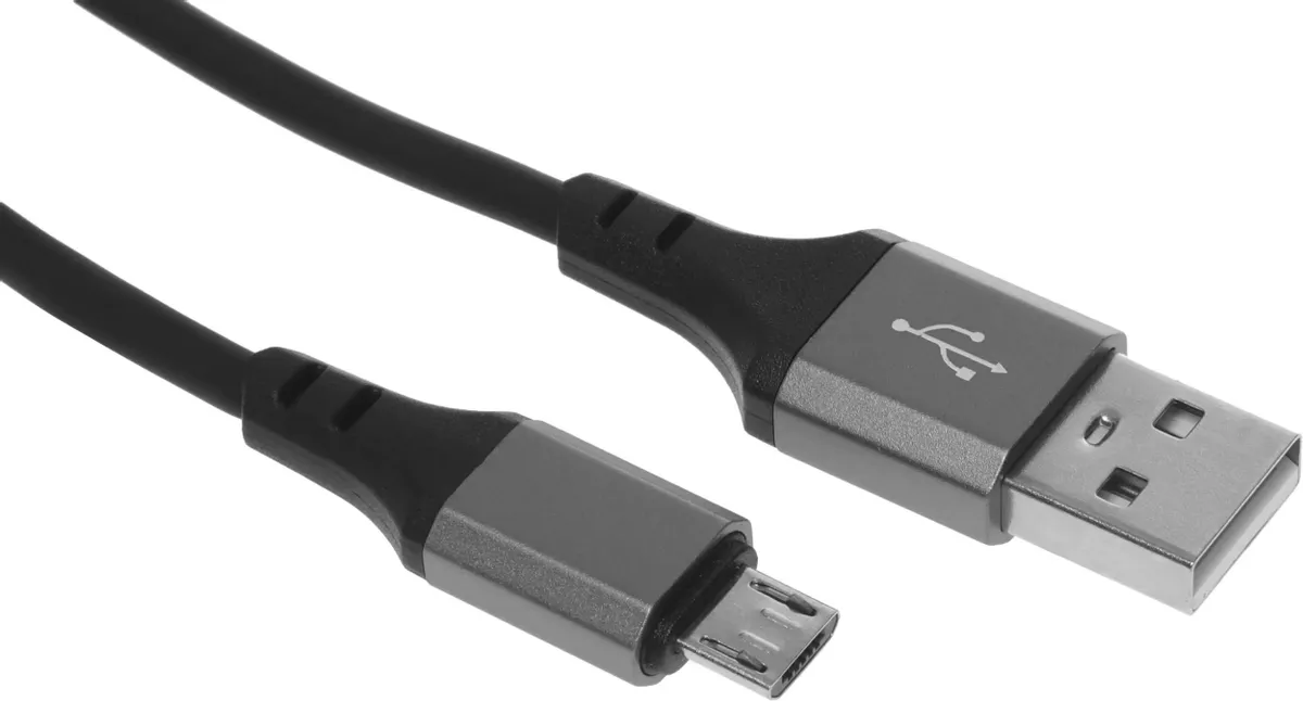 Кабель HOCO X86 Micro Spear silicone charging data cable black 1 Кабель HOCO X86 Micro Spear silicone charging data cable black 1