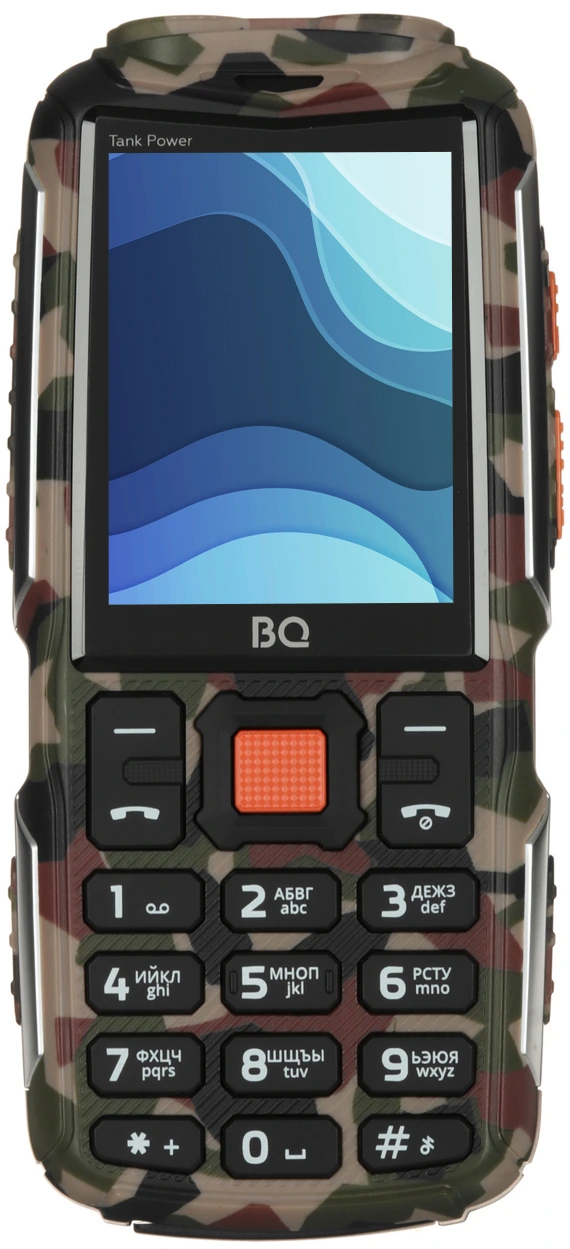 Мобильный телефон BQ-2430 Tank Power, камуфляжный/серебристый 1 Мобильный телефон BQ-2430 Tank Power, камуфляжный/серебристый 1