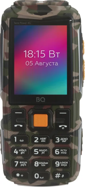 Мобильный телефон BQ 2410L Tank Power 4G Camouflage+Gold 1