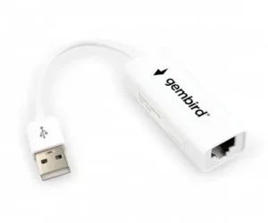 Проводной сетевой USB LAN адаптер Gembird NIC-U4, RJ45 10/100Mbps, USB 2.0, белый 1 Проводной сетевой USB LAN адаптер Gembird NIC-U4, RJ45 10/100Mbps, USB 2.0, белый 1