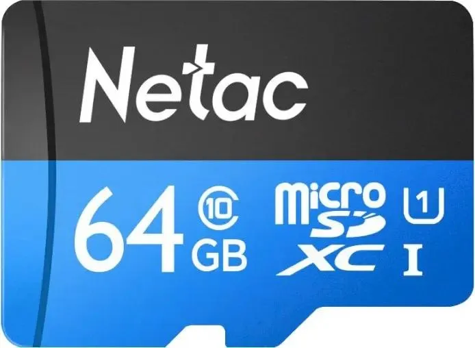 Карта памяти MicroSDXC UHS-I Card 64Gb Netac P500 (NT02P500STN-064G-S) 1 Карта памяти MicroSDXC UHS-I Card 64Gb Netac P500 (NT02P500STN-064G-S) 1