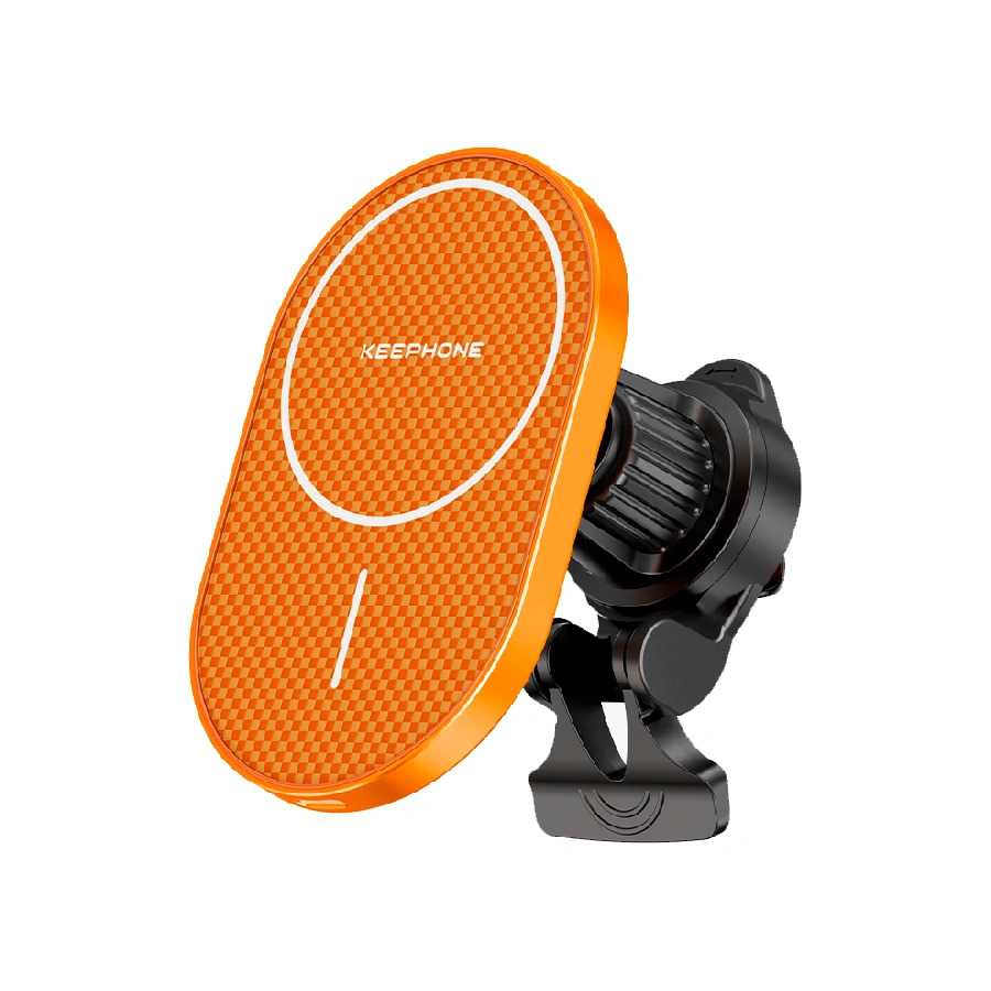 Автодержатель Keephone KPW-081 Kevlar Seanova MagSafe в решетку coral orange plain 1 Автодержатель Keephone KPW-081 Kevlar Seanova MagSafe в решетку coral orange plain 1