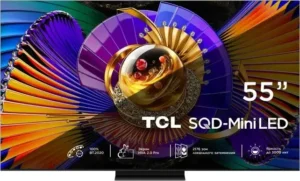 55" Телевизор TCL 55C7L черный Mini LED 3840x2160, 4K Ultra HD, 144 Гц, Wi-Fi, Smart TV, Google TV 1