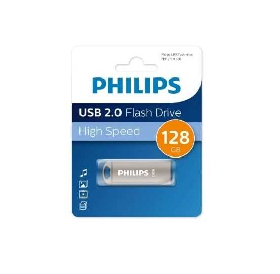 Флэш-драйв Philips 128Gb Iron 2.0 metal 1