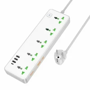 Сеть.Удлинитель HOCO AC13A Talento 5-position socket(1C3A) white 1 Сеть.Удлинитель HOCO AC13A Talento 5-position socket(1C3A) white 1