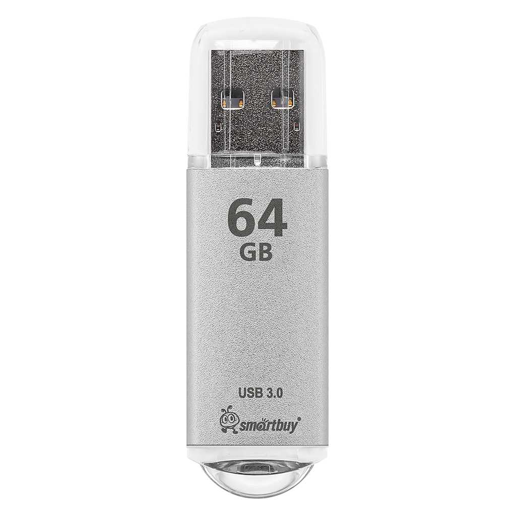 USB 3.0/3.1 накопитель Smartbuy 64GB V-Cut Silver (SB64GBVC-S3) 1 USB 3.0/3.1 накопитель Smartbuy 64GB V-Cut Silver (SB64GBVC-S3) 1