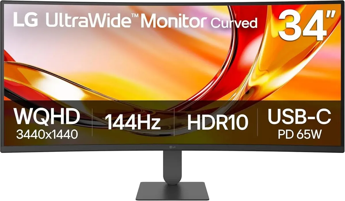 Монитор 34" LG 34U640B-B (UWQHD, 144Hz), изогнутый, черный (34",3440x1440@144 Гц, VA, LED, 4000:1, 3 1 Монитор 34" LG 34U640B-B (UWQHD, 144Hz), изогнутый, черный (34",3440x1440@144 Гц, VA, LED, 4000:1, 3 1