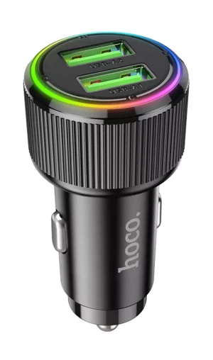 АЗУ HOCO NZ14 Guerrero 36W dual-port car charger black 1 АЗУ HOCO NZ14 Guerrero 36W dual-port car charger black 1