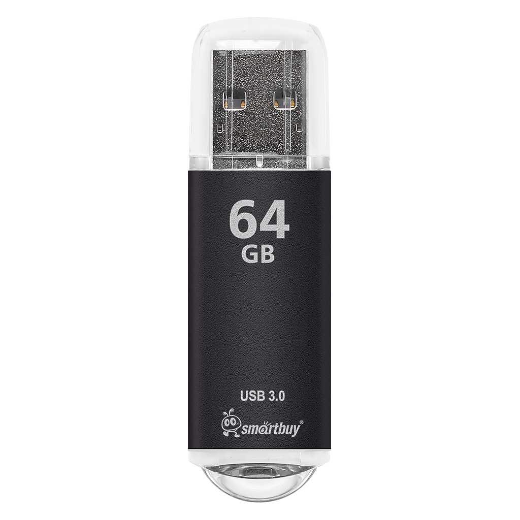 USB 3.0/3.1 накопитель Smartbuy 64GB V-Cut Black (SB64GBVC-K3) 1 USB 3.0/3.1 накопитель Smartbuy 64GB V-Cut Black (SB64GBVC-K3) 1