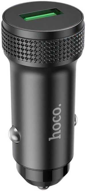 АЗУ HOCO Z49A Level single port QC3.0 car charger black 1 АЗУ HOCO Z49A Level single port QC3.0 car charger black 1